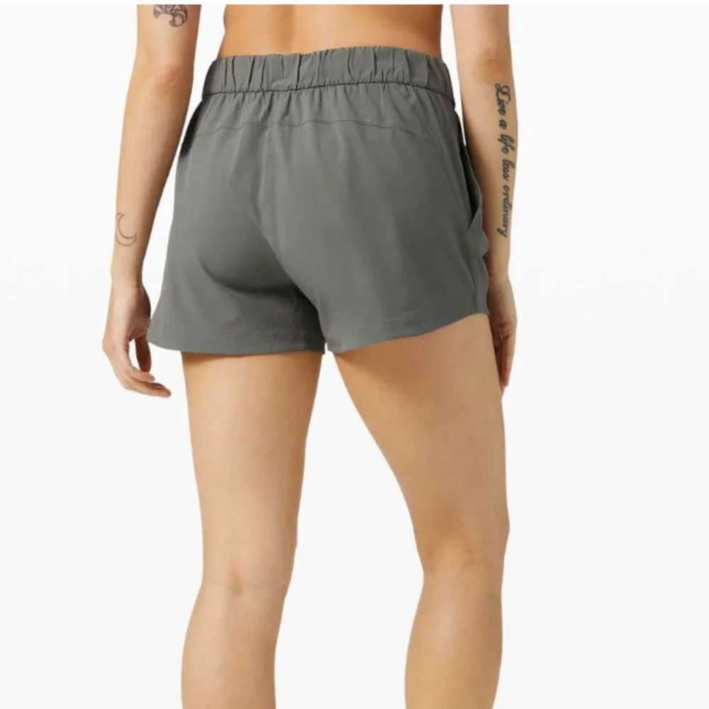 lululemon athletica Stroll At Sundown Women's Athletic Shorts in Charcoal Gray